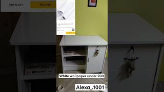 white wallpaper unboxingtable makeover shortsvideotrendingshortsshortsunboxing [upl. by Kieran]