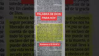 Romanos 61518 NTV jesus viralvideo fe bible [upl. by Chuch]