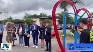 Frattamaggiore Inaugurata al LiceoMiranda”La Porta del Cuore” [upl. by Perrin]