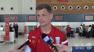 Michael Jakobsen FFA Cup Semi Final press conference [upl. by Schlicher]