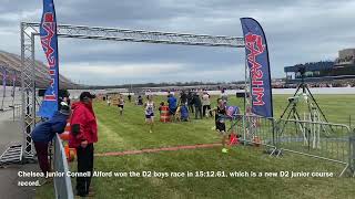 See Division 2 allstate boys cross the finish line at 2022 MHSAA LP cross country state finals [upl. by Staford]