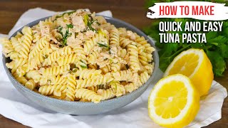 How to Make Quick and Easy TUNA PASTA like an Italian [upl. by Eilloh]