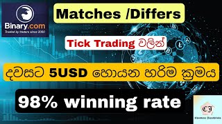 Matches Differs Trading Introduction Low Risk Method in Binary com [upl. by Lussier589]