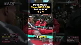 Mikki Mase plays 132000 Poker Pot‼️🃏👀 gambling poker mikkimase [upl. by Terris]