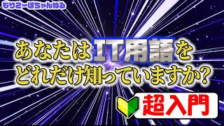 【ネットワークエンジニア入門編】あなたはIT用語をどれだけ知っていますか？ [upl. by Hsima827]