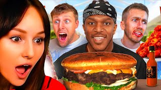 Freya Reacts to SIDEMEN WORLDS HARDEST FOOD CHALLENGE [upl. by Storz]