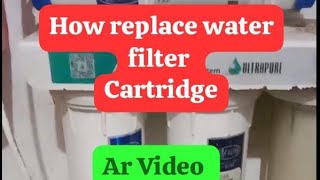 How to Replace Water Filter Cartridge  Water  Filter Cartridge [upl. by Annawik]