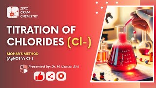 Silver Nitrate Titration  Estimation of Chloride  K2CrO4  AgNO3  Argentometry  KCl  ZCC [upl. by Packton]