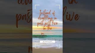 Quote on Live in the moment  Soothing sound of waves 🌊 quotes motivation beach bepositive [upl. by Meikah434]