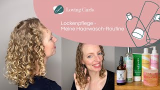 Lockenpflege Meine HaarwaschRoutine 💖 Curly Girl Methode geeignet [upl. by Bartholomew]