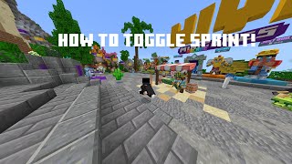 How to toggle sprint in mcbe [upl. by Paine663]