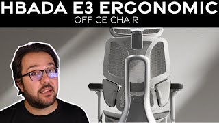 Hbada E3 Ergonomic Office Chair w Footrest Countless Adjustments [upl. by Dilly]