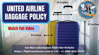 United Airlines Baggage Policy  Fees amp Conditions Explained [upl. by Bohon164]