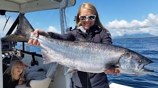 How to Fishing  Ucluelet Chinook Salmon on South Bank [upl. by Dodie]