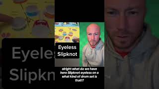 Slipknot Eyeless Drum Challenge shorts reaction [upl. by Nosyaj426]