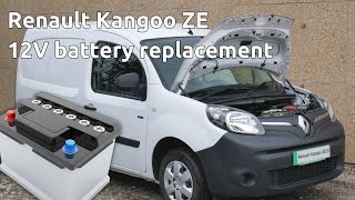 How to replace the 12V battery in a Renault Kangoo Electric van ZE22 amp ZE33 models [upl. by Beutner]