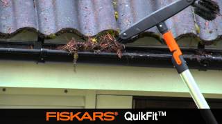 Fiskars QuikFit™ Gutter Cleaner 135542 [upl. by Rehpetsirhc79]