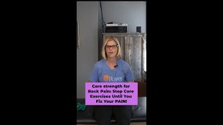 shorts Core strength for Back Pain Stop Core Exercises Until You Fix Your PAIN [upl. by Caldeira]