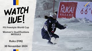 LIVE  Ruka FIN  Womens Moguls Qualifications  FIS Freestyle Skiing [upl. by Leiva]