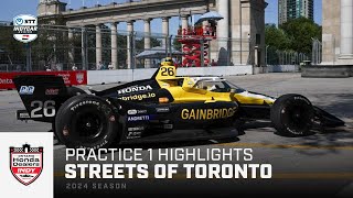 Practice 1 Highlights  2024 Ontario Honda Dealers Indy Toronto  INDYCAR [upl. by Letsou278]