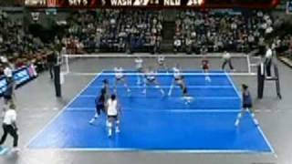 Nebraska Cornhuskers volleyball vs Washington Huskies  2008 NCAA Regional Final  5th set comeback [upl. by Attenor369]