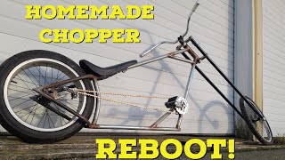 Custom Homemade Chopper Bicycle Reboot [upl. by Eilloh]