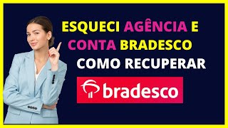 Esqueci minha agencia e conta Bradesco [upl. by Tadich979]