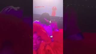 KEISHA MINAJ MATCHING USHER RED FUR ‼️🤯👀 ​⁠concert usher usherconcert trending nyc [upl. by Dnana]