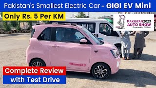 GIGI Mini EV Test Drive Review  Best Electric Car Price in Pakistan 2023  Auto Show Expo Karachi [upl. by Hcahsem]