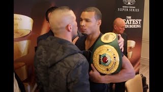 INTENSE FACE OFF  CHRIS EUBANK JR v AVNI YILDIRIM  HEAD TO HEAD  FIRST PRESS CONFERENCE  WSSB [upl. by Sined]