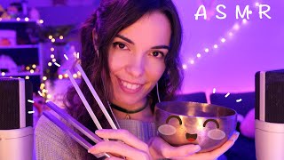 ASMR FR  Relaxation pour se Calmer et Dormir 5 Bols tibétains Diapasons Tapping Layered Sounds [upl. by Acirred212]