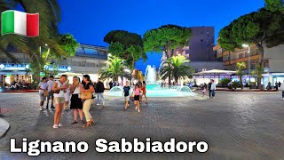 Lignano Sabbiadoro Italy  2024 City Center  Shopping and Restaurants Center [upl. by Puiia]