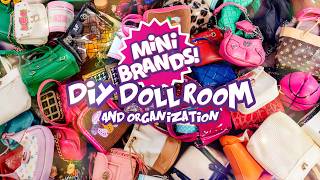 Organization Hacks For Mini Brands  How To Make a Doll Room For Small Spaces [upl. by Harod]