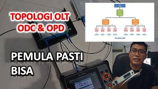 Topologi OLT ODC dan ODP pada jaringan FTTH epon [upl. by Hertha]