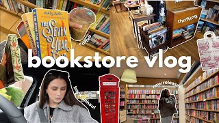 come book shopping with me📖 cosy bookstore vlog book unhaul waterstones the works amp more [upl. by Nylednarb]