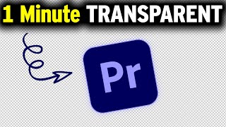 Exporting With A Transparent Background in Premiere Pro  How to Adobe [upl. by Muna]