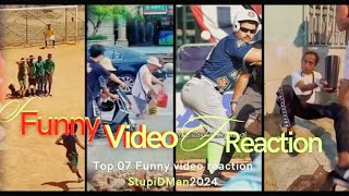 Top funny video reaction 05 😁 Stupidmanm [upl. by Shayn252]