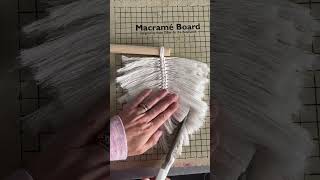 Shaping a macrame leaf 🍂 macrame asmrbrushing asmrcutting handmade yarnlovers yarncrafts [upl. by Airamat]