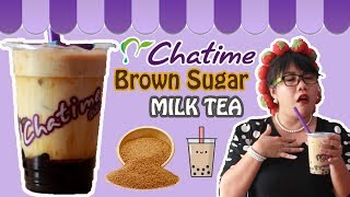 Chatime brown sugar milk tea ala mommy wongndeso [upl. by Adnilra]