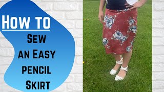 How I Sew my Skirts  Sewing with a Mennonite Mom  Sewing an Easy Pencil Skirt [upl. by Am203]