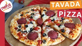 Tavada Pizza Tarifi  Nefis Yemek Tarifleri [upl. by Lemmor]