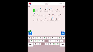 Cryptogram The Solution For Level 73  Step by Step Word Brain Puzzle [upl. by Shadow]