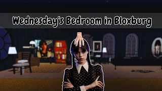 Building Wednesday Addam’s Bedroom in Bloxburg… [upl. by Alleul]