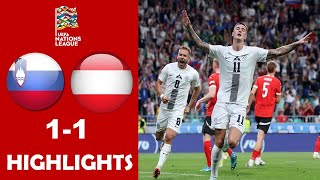 Slovenia vs Austria 11 Highlights Goals  Nations League 2024 [upl. by Kiryt]