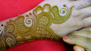 Latest arabic mehndi design  Easy unique shaded henna design  Full hand gorgeous mehndi design [upl. by Lello]