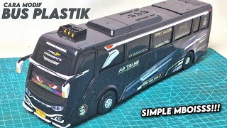 CARA MODIF BUS PLASTIK JADI JETBUS 3  SIMPLE MBOISS [upl. by Nuarb]