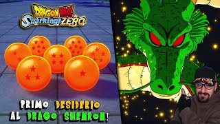 ESPRIMIAMO IL 1° DESIDERIO AL DRAGO SHENRON IN SPARKING ZERO PRIMA VOLTA SENZA RACCOGLIERE LE SFERE [upl. by Karlow]