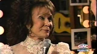 Loretta Lynn sings Table for Two Interview with Loretta Fist City Wilburn Bros Show [upl. by Liauqram686]