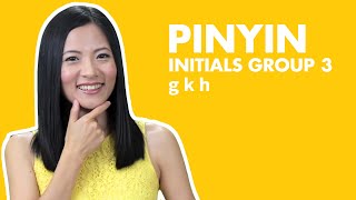 Learn Chinese Pinyin Practice Chinese Pinyin Lesson 04  Pinyin Initials G K H [upl. by Norrab]