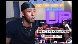 TOUGH DECISION  Errol Spence Jr vs Terence Crawford Highlights amp Knockouts REACTION [upl. by Nezah108]